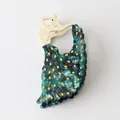 Detailed view of an elegant peacock-shaped acetate hair claw clip with vibrant patterns. - Dancing Peacock (2#)