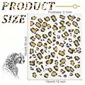 Leopard print costume sticker sheet 16x13cm for Halloween animal dressing up accessories - 2 Pieces / Leopard Tattoo Stickers (2-Piece Set)