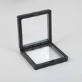 Black square PE film floating display box for jewelry and earrings - 7x7 Black Gift Box