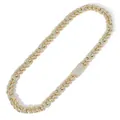 10mm brede hiphop-ketting met zirkonia-stenen en gouden afwerking voor dames en heren. - Goud / 7 inch