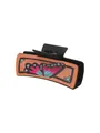 Pince à cheveux papillon en cuir de style occidental pour femme en finition noire - Style Ethnique Papillon Marron-Orange (90167)