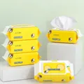 Degreasing heavy-duty kitchen cleaning wipes in yellow 80pcs value pack cover - Fruit Scented Kitchen Wet Wipes - 80 Series