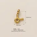Gold Taurus zodiac pendant in irregular stainless steel for DIY necklace charms - Taurus Zodiac Pendant