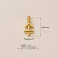 Sagittarius zodiac pendant in gold stainless steel with clear dimension and weight info - Sagittarius Zodiac Pendant