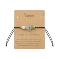 Bracciale costellazione Scorpione fatto a mano con pietre naturali e cordino regolabile - Scorpione (XS-16-TX)