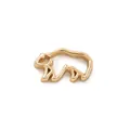 Minimalist 18k gold plated stainless steel hollow bear pendant charm for DIY jewelry - Ox (Single Accessory)