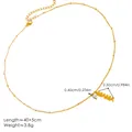 Minimalist stainless steel MAMA letter pendant necklace, perfect Mother's Day gift item. - MAMA Necklace with Artificial Pearl / 18K Gold / Gold