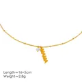 Elegant gold-plated MAMA letter necklace with pearl accent for Mother's Day gift - MAMA Bracelet with Artificial Pearl / 18K Gold / Gold