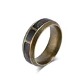 Retro Noorse Viking runenring in antiek titaniumstaal met Keltisch knoopontwerp. - 7# / Antiek Goud
