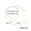 Bracciale ad anello a doppio strato in acciaio inossidabile dorato con fiore di cristallo - Stile Fiore Strass Bianco (E2557)