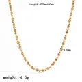 18K gold plated DIY jewelry necklace chain with radiant starburst texture, 4.5mm width - Textured Chain TN5013-G