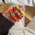 Juego de pulseras de cuerda trenzada con dijes de números de jersey personalizables - Pulsera de Cuerda Trenzada (Número 7) / Plateado