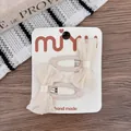 3-Molletta a scatto con fiocco in organza