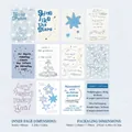 Vintage Blue Dream embossed memo paper for creative journaling and DIY scrapbooking - Blues Dream (Starry Dreams) / 30 Sheets
