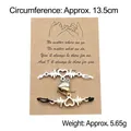 Magnetic heartbeat heart bracelets for couples with black and white woven strings - Small Heartbeat Black White