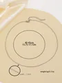 Adjustable silver minimalist link chain necklace for jewelry making or wear 40-45cm - Chain Only (Without Pendant) / 40-45cm / Silver O Chain