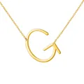 Élégant collier avec pendentif initiale G doré pour femme, bijou minimaliste chic - Or G