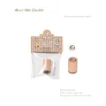 Mini-Holzstempel aus Buchenholz mit Mandel-Weiße-Schokolade-Brot-Design für DIY - Mandel-weiße Schokolade
