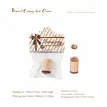 Cute beech wood miniature bread stamp for creative scrapbooking and journal decoration - Peanut Crispy Chocolate