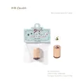 Mini beech wood decorative stamp featuring milk chocolate design for DIY journaling and crafts - Milk Chocolate