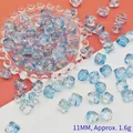 Detailed view of light blue lampwork lion head beads for DIY jewelry making accessories - Ink Blue Lion Dance
