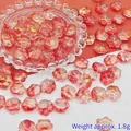 Close-up of 14mm gradient red glass cat paw beads showing gold foil texture for DIY jewelry. - 14mm / Red Glass Cat Paw (L47)