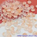 Close-up of 14mm gradient glass cat paw beads for handmade DIY jewelry making crafts - 14mm / Orange Glass Cat Paw (L50)