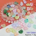 Close-up of colorful translucent fox-shaped glass beads for handmade jewelry making. - Mixed Colors Fox