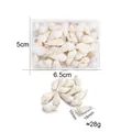 Natuurlijke mini witte spiraalschelpen DIY-pakket met afmetingen 10mm-18mm en 28g gewicht - Witte Rijst Schelp