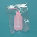 Pink plastic wash bottle with curved nozzle and scale markings for succulents - 150ml (Individually Wrapped) / Pink