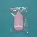 Pink 250ml plastic squeeze wash bottle with curved nozzle in plastic packaging - 250ml (Individually Wrapped) / Pink