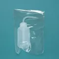 250ml white plastic squeeze wash bottle with curved nozzle for lab or succulent care - 150ml (Individually Wrapped) / Translucent