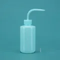 Teal 250ml plastic wash bottle with curved nozzle for succulent watering - 250ml (with Stopper) / Blue