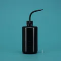 Professional black 500ml plastic squeeze wash bottle with curved nozzle for plant care - 500ml (with Stopper) / Black