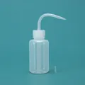Translucent 150ml plastic wash bottle with curved nozzle for laboratory use - 150ml (with Stopper) / Translucent