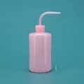 500ml pink plastic squeeze wash bottle with curved nozzle for succulent watering - 500ml (with Stopper) / Pink