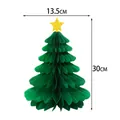 Árbol de Navidad de papel de nido de abeja verde de 30 cm con estrella - Árbol de Navidad verde de 30 cm, Y-00462-7