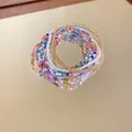 Juego de pulseras de cuentas multicapa de estilo bohemio hechas a mano sobre espejo - 7# Pulseras - Multicolor (set de 7)