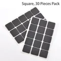 Self-adhesive square anti-slip furniture pads floor protectors 30-piece pack black - Square 30pcs
