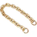 Detail eines klobigen goldfarbenen Taschenkette mit Ringverschlüssen für DIY-Handtaschen - 60CM / Gold