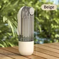 Beige tragbare Hundereise-Wasserflasche und Futterspender für draußen, 7x21,5cm - Outdoor Wasser Futter Becher / 7x21.5cm / Beige