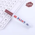 Waterproof brown oil-based paint marker pen for metal and graffiti with 2.8mm nib - Coffee