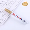 Gold waterproof oil-based metal paint marker pen for tire graffiti and DIY crafts - Gold
