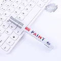 Professional silver oil-based permanent paint marker for metal surfaces and DIY graffiti art - Silver
