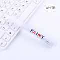 Professional white oil-based waterproof paint marker pen for tire and DIY craft graffiti - White