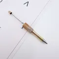 Eleganter DIY Kugelschreiber mit Strass-Perlen und goldenem Kristall-Diamant-Farbverlauf - Zirkonia Eingelegt / UV Gradient Gold