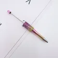 DIY Bunter Farbverlauf Strass Perlen Kugelschreiber mit rosa Metallic-Finish Glanz - Zirkonia Eingelegt / UV Gradient Pink