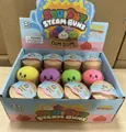 Assorted mystery squishy steam bun toys in mini steamers for effective stress relief - Steamed Bun Squishy (6cm / With Expression) / Colorful