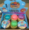 Giocattolo antistress bun squishy glitterato colorato in mini vapore per bambini e divertimento - Squishy Panino (10cm / Tipo Pectina) / Colorato