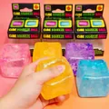 Palline antistress cubiche traslucide e colorate, vari colori vivaci per relax quotidiano - Squishy Cubetto di Ghiaccio (5.5cm / Tipo Maltosio) / Colorato